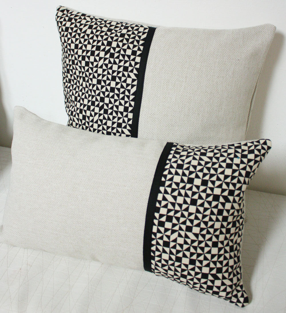 アレキサンダー・ジラード クッション maharam fabric Maharam Checker Split by Alexander Girard Pillow – Jaspid Studio