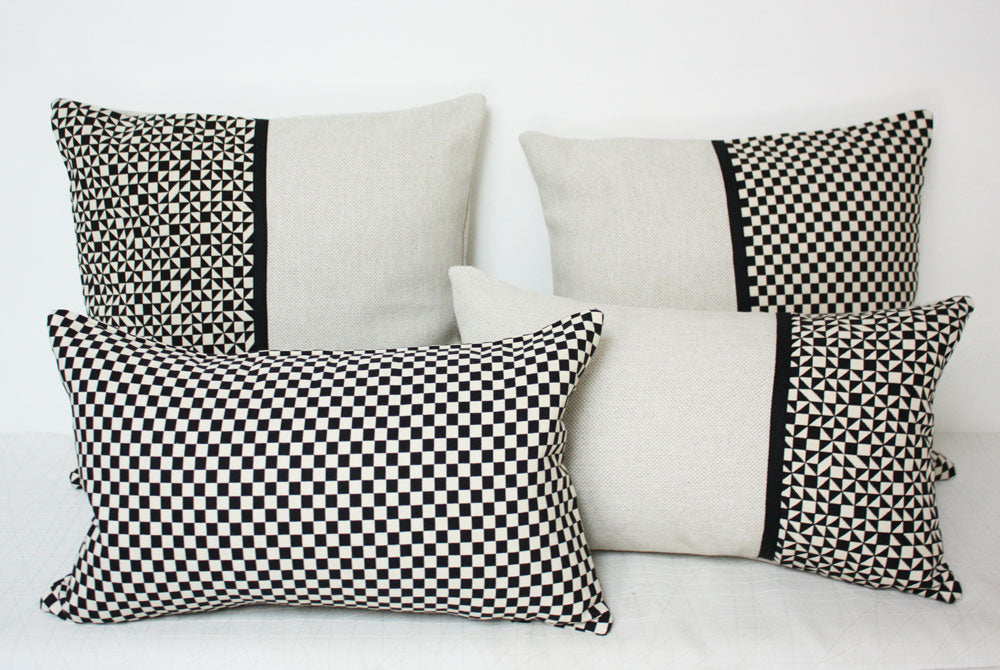 アレキサンダー・ジラード クッション maharam fabric Maharam Checker Split by Alexander Girard Pillow – Jaspid Studio