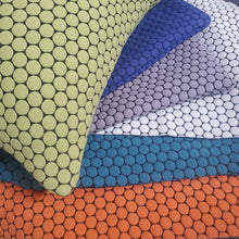 Cargar imagen en el visor de la galería, Designtex Loop to Loop Blueberry retro pillow Jaspid Studio