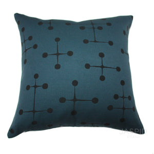 Maharam Charles & Ray Eames Dot pattern Navy pillow Jaspid studio
