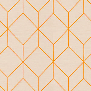 cube crush pillow orange