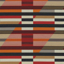 Load image into Gallery viewer, Designtex Queue Poppy geometric pillow