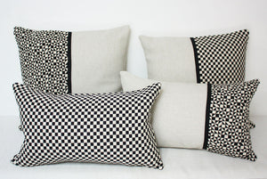 Maharam Checker Split by Alexander Girard Pillow
