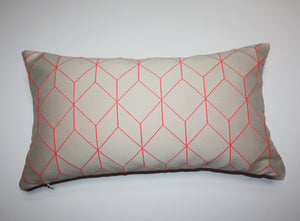 Maharam Bright Cube Coral Pillow