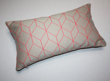 Load image into Gallery viewer, Maharam Bright Cube Coral Pillow