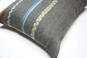 Maharam Spindle Sagebrush pillow Jaspid studio
