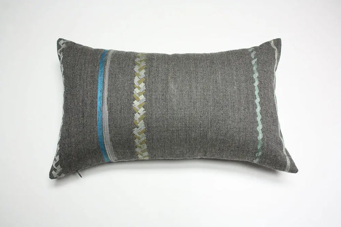 Maharam Spindle Sagebrush pillow Jaspid studio