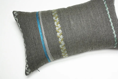 Maharam Spindle Sagebrush pillow Jaspid studio