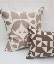Load image into Gallery viewer, Two patterned pillows on a white surface