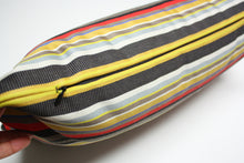 Load image into Gallery viewer, Maharam Paul Smith Ottoman Stripe Brass pillow