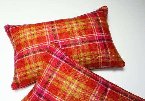 Maharam plaid Sunset Pillow Jaspid studio