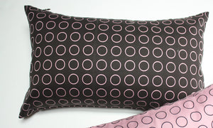 Maharam Repeat Dot Pink or Brown Pillow Jaspid studio