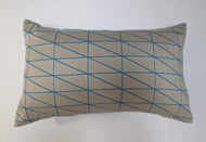 Maharam Bright Angle Cyan pillow