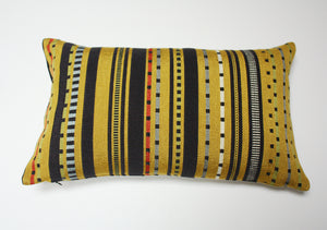 Maharam Paul Smith Point Gold and Black pillow
