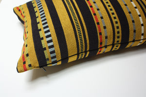 Maharam Paul Smith Point Gold and Black pillow