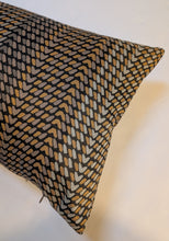 Cargar imagen en el visor de la galería, Decorative pillow with geometric pattern on a white background