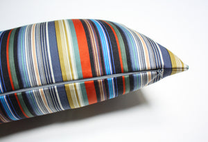Maharam Paul Smith Ottoman Stripe Dusk Pillow