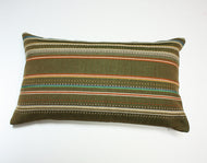 Maharam Paul Smith Point Peat and mandarin Pillow Jaspid studio