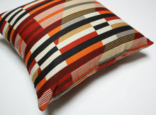 Load image into Gallery viewer, Designtex Queue Poppy geometric pillow