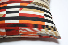 Load image into Gallery viewer, Designtex Queue Poppy geometric pillow