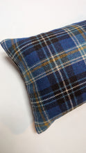 Load image into Gallery viewer, Maharam plaid Cobalt Pillow
