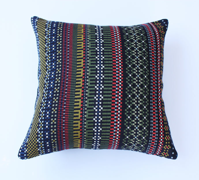 Maharam Paul Smith Point Black and Khaki pillow