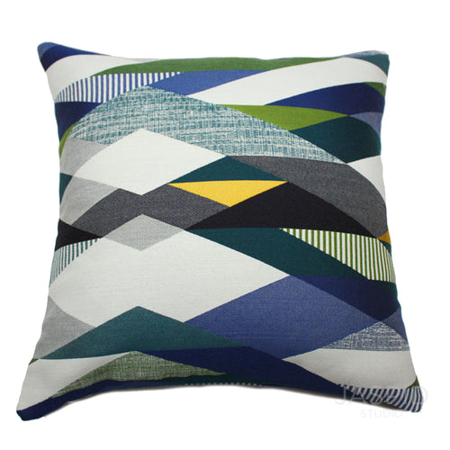 Designtex sunbrella Angle Blueprint pillow