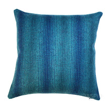 Load image into Gallery viewer, Maharam Wool Striae Aqua Pillow Jaspid studio