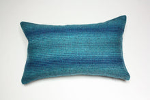 Load image into Gallery viewer, Maharam Wool Striae Aqua Pillow Jaspid studio