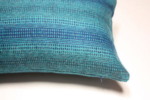 Maharam Wool Striae Aqua Pillow Jaspid studio