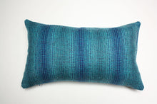 Load image into Gallery viewer, Maharam Wool Striae Aqua Pillow Jaspid studio