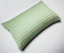 Cargar imagen en el visor de la galería, maharam bright grid green pillow