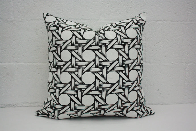 Black and White weave Pillow