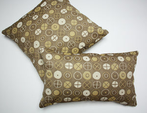 Maharam Charles & Ray Eames Circle Khaki pillow