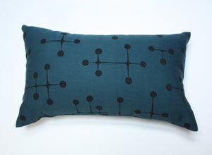 Maharam Charles & Ray Eames Dot pattern Navy pillow Jaspid studio