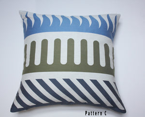 Maharam Palio Sky by Alexander Girard, Pillow Jaspid studio