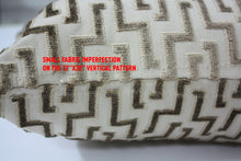 Load image into Gallery viewer, Brentano Zig zag Cut velvet Pillow Jaspid Studio