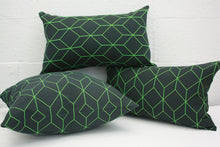 Cargar imagen en el visor de la galería, Maharam Bright Cube Lime Green Pillow Jaspid studio