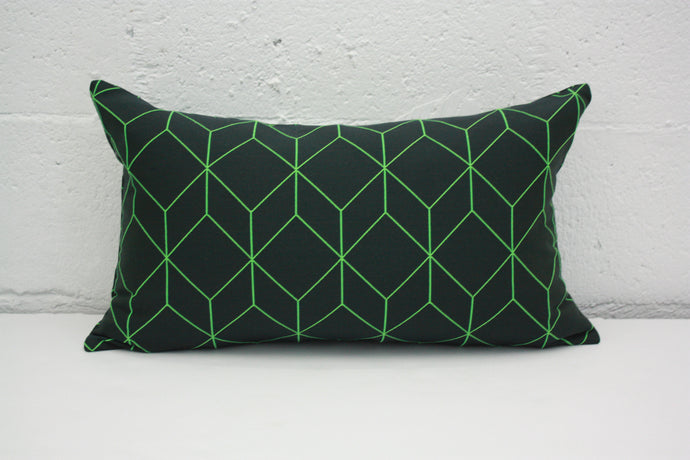 Maharam Bright Cube Lime Green Pillow