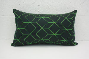 Maharam Bright Cube Lime Green Pillow Jaspid studio