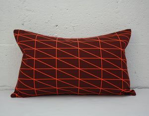 Maharam Bright Angle Tangerine Pillow Jaspid studio