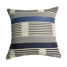 Load image into Gallery viewer, Knoll Ikat Stripe Atlantic Pillow