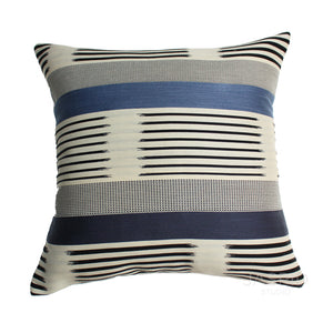 Knoll Ikat Stripe Atlantic Pillow