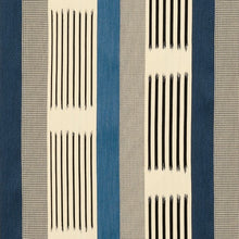 Load image into Gallery viewer, Knoll Ikat Stripe Atlantic Pillow Jaspid Studio