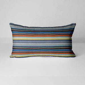 Maharam Paul Smith Ottoman Stripe Dusk Pillow (Horizontal stripe)