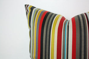 Maharam Paul Smith Ottoman Stripe Brass pillow Jaspid studio