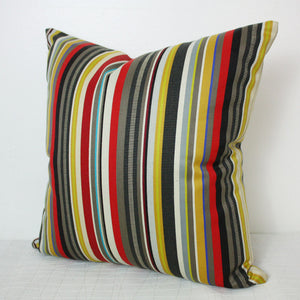 Maharam Paul Smith Ottoman Stripe Brass pillow Jaspid studio
