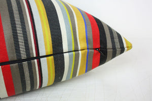 Maharam Paul Smith Ottoman Stripe Brass pillow Jaspid studio