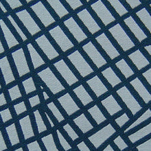 Cargar imagen en el visor de la galería, Luna textile, Blue Urban Grid Pillow Jaspid Studio