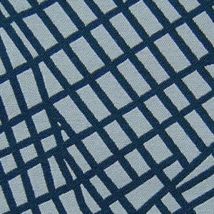 Luna textile, Blue Urban Grid Pillow Jaspid Studio